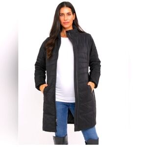 Motherhood Maternity Black Puffer Jacket